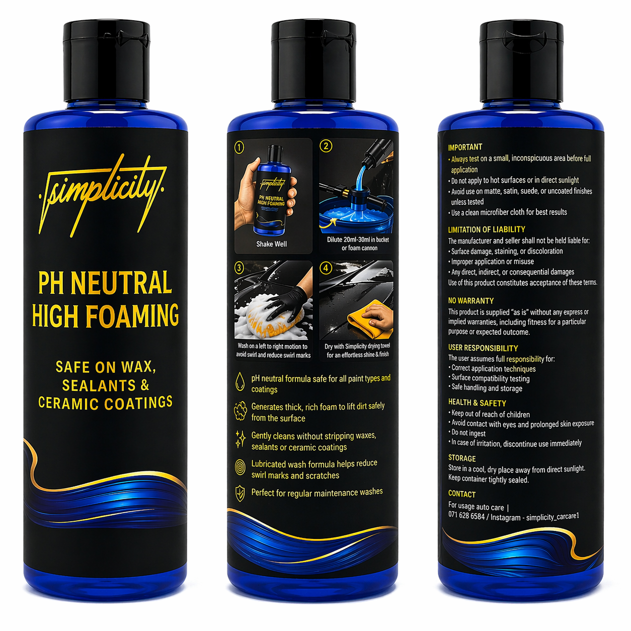 Ph Neutral High Foaming Shampoo